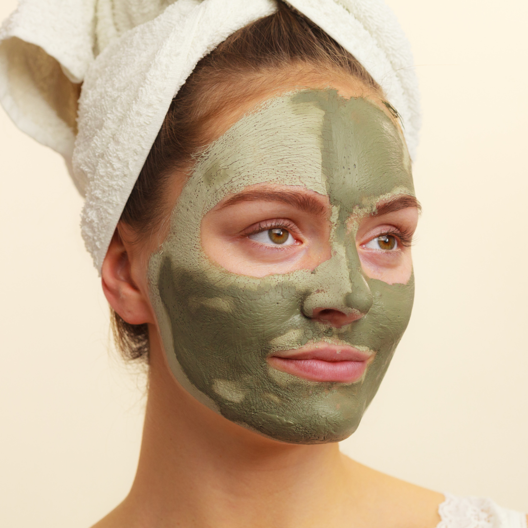 Glow mask: Argan oil & saffron & Honey & Green clay